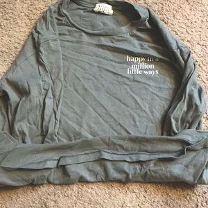 “HAPPY IN A MILLION LITTLE WAYS” long sleeve shirt